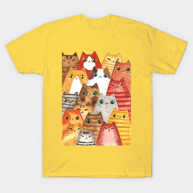 Cats T-Shirt by jessthechen